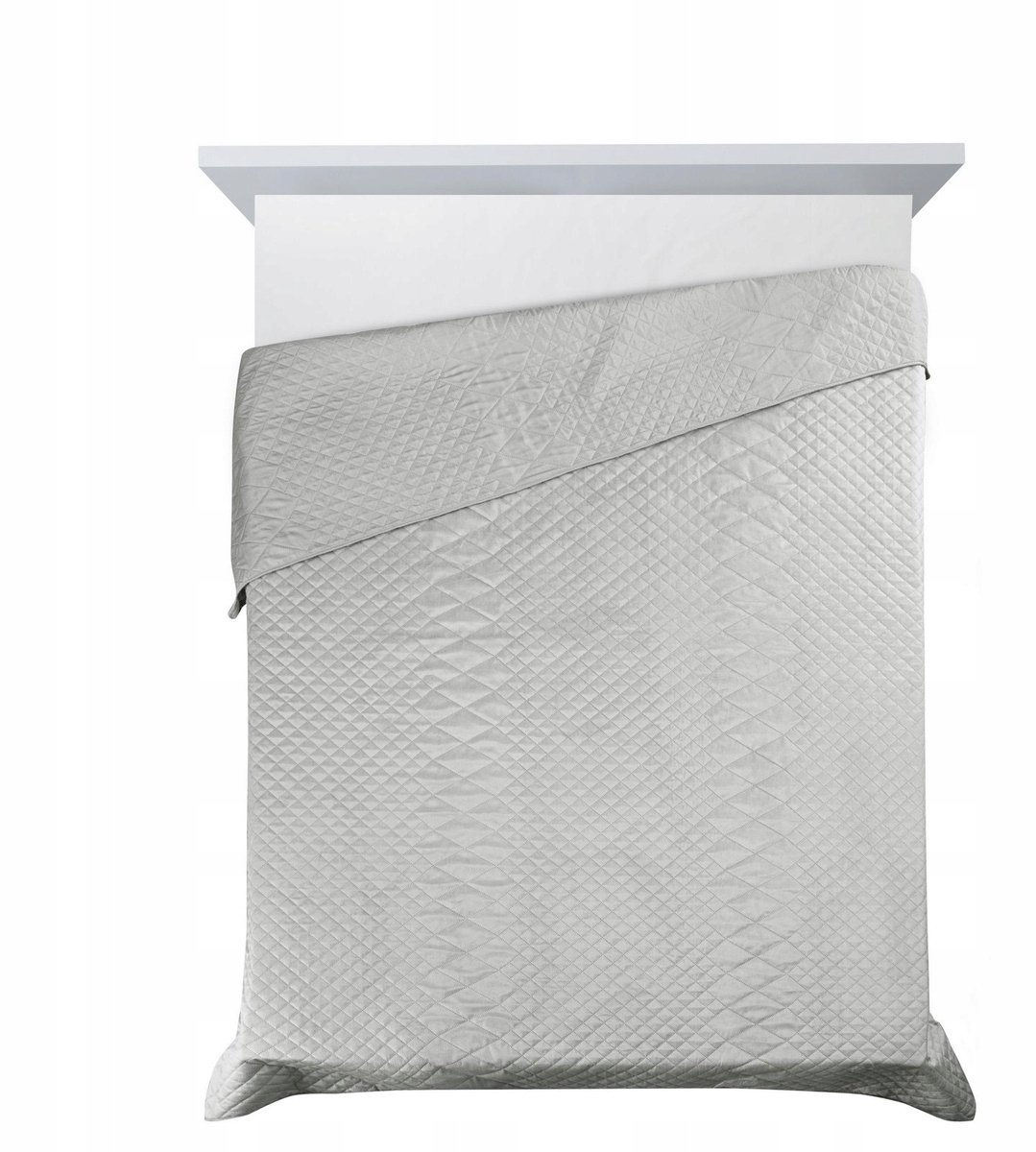 Gewatteerde Plaid 170x210cm Luiz3 Zilver - Zacht Velours