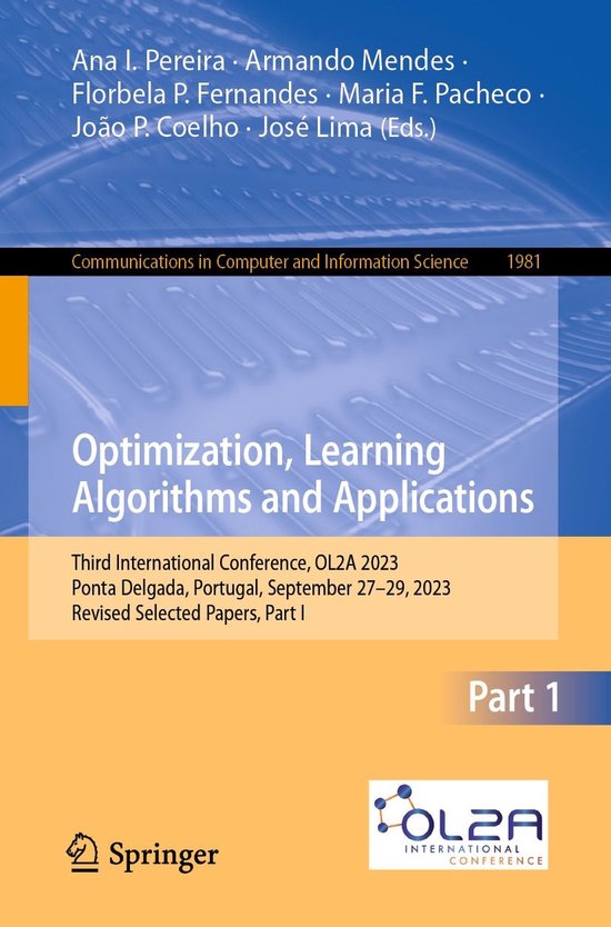 Springer Nature Proceedings Computer Science 1 - Optimizatio ... - cover
