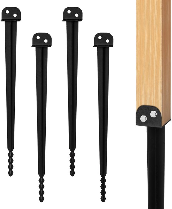 Paalhouders om in te slaan — 700 mm (4 stuks)