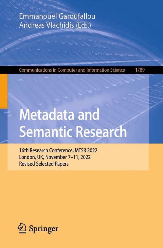 Springer Nature Proceedings Computer Science - Metadata and  ... - cover