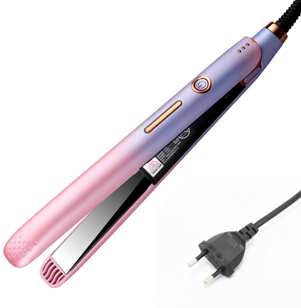 EYUSALL Haarstijl Strijkijzer 2-in-1 - Strijkbout met Ionen Technologie - Voor Stijl & Krullen