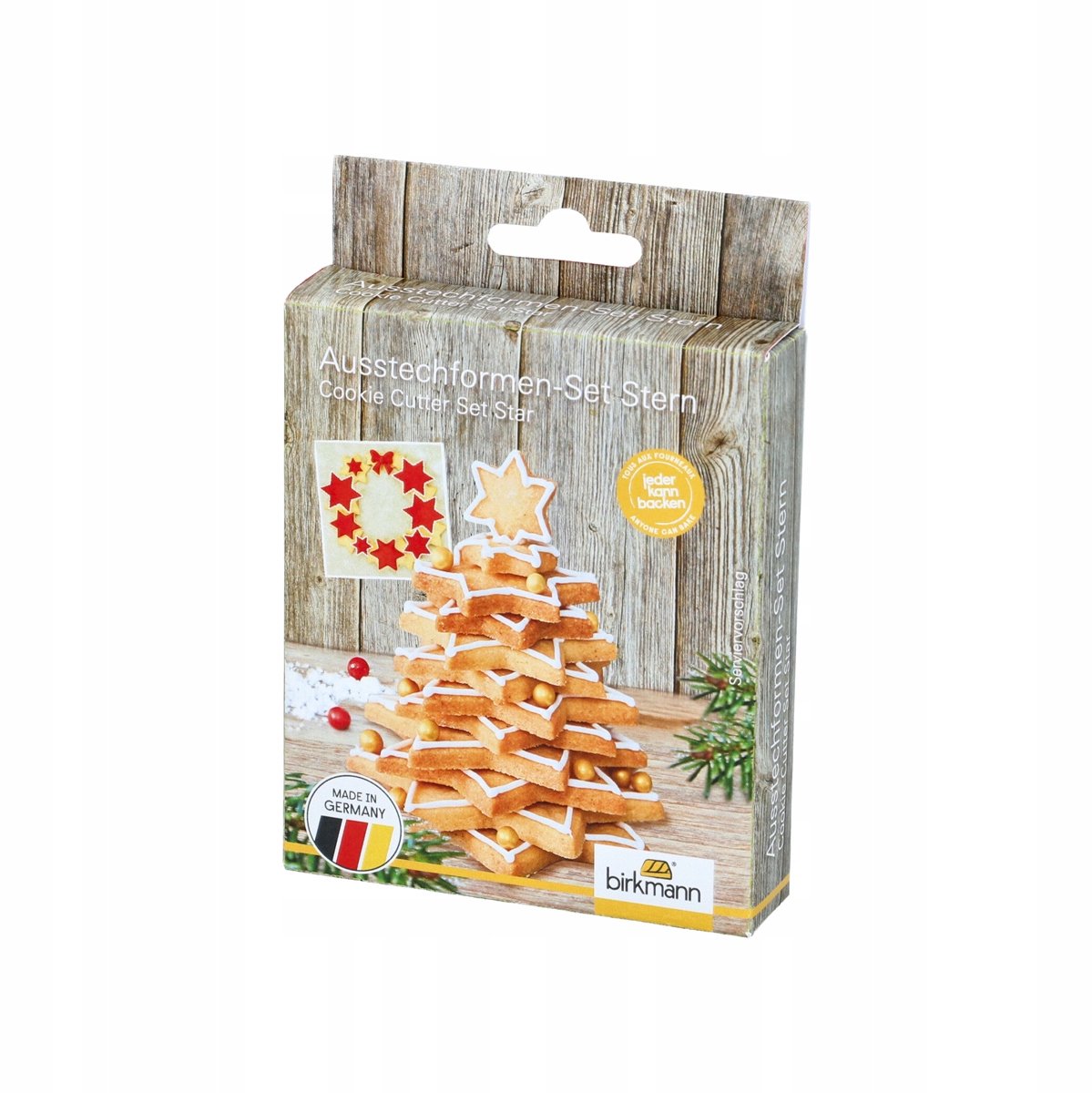 Birkmann Sterkoekjesvormpjes Set - 6 Maten voor Kerstkoekjes