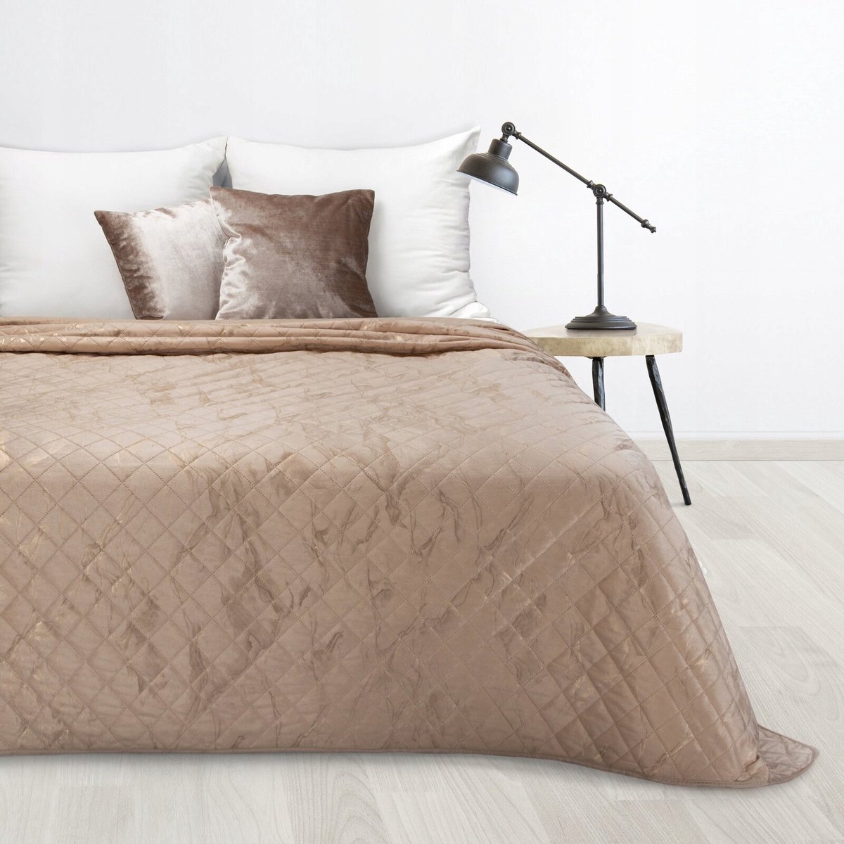 Luxe Velours Bedsprei LUIZ6 170x210cm - Marmerlook & Hot Press