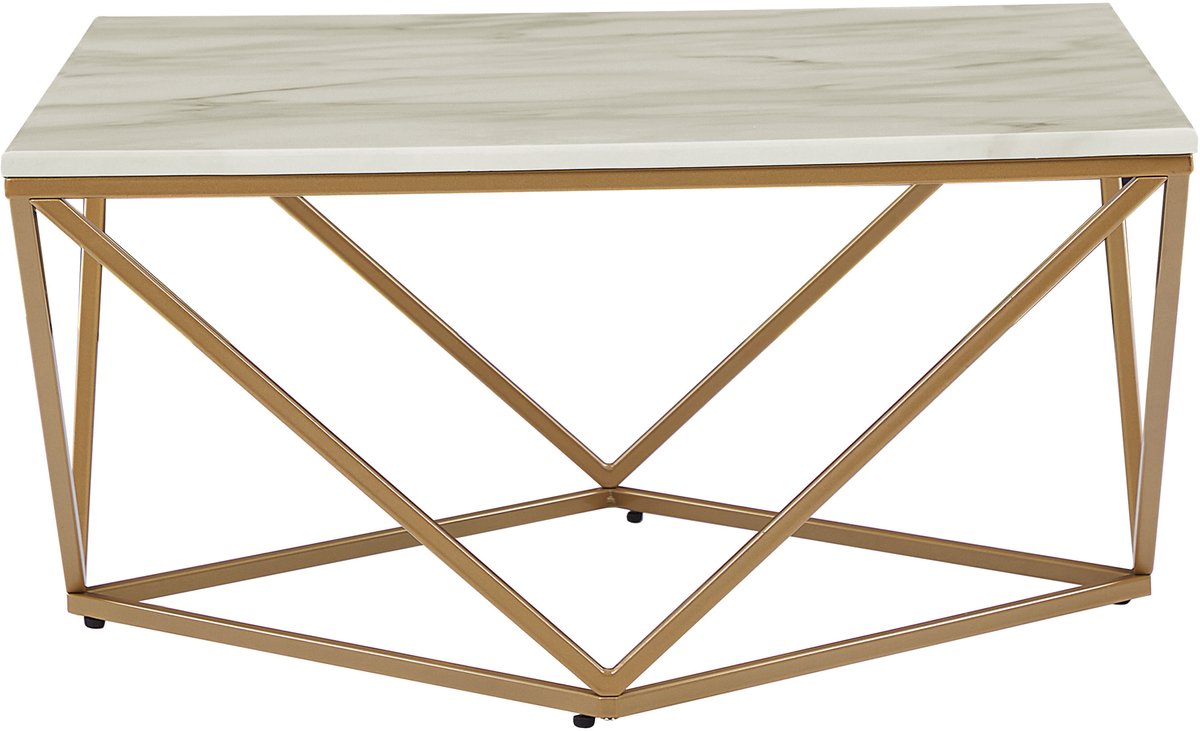 MALIBU - Salontafel - Beige/Goud - MDF