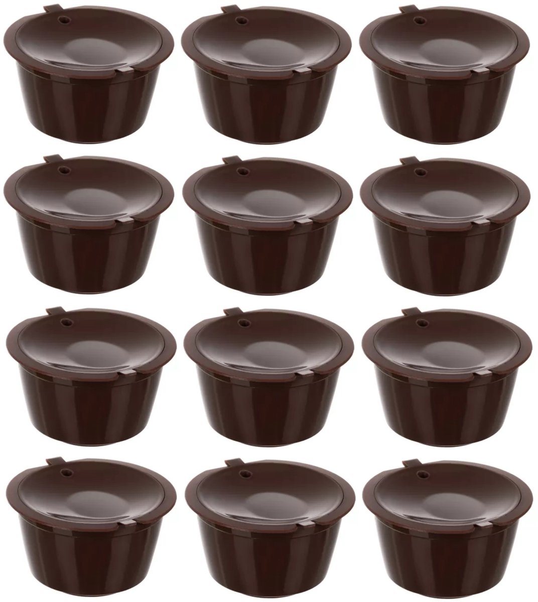 Ruhhy koffie capsules - herbruikbaar - 12x stuks - koffiecups - keuken - koffie en thee - zelf vullen