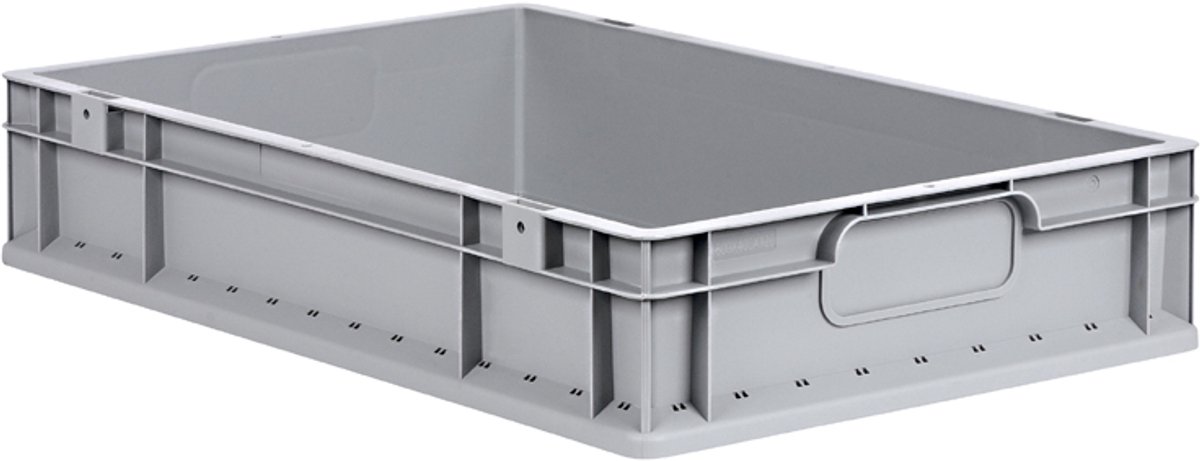 allit transportbox ProfiPlus EuroEco C612, grijs, 600×400×120 mm