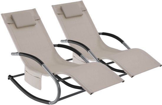 Tectake® Ligbed Chloé 4-niveaus, Hoofdkussen En Tas