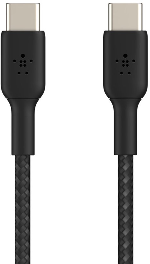 Belkin Braided USB-C naar USB-C kabel - 1m - zwart
