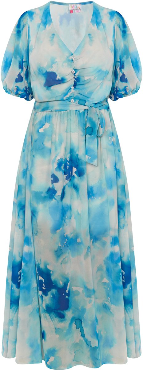 IZIA Jurk Blauw Veelkleurig