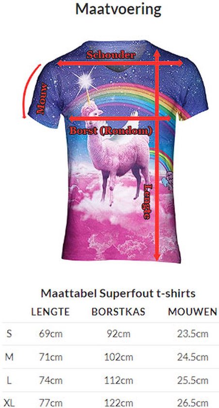 Chemise de festival de lama Swag Taille: M Col rond