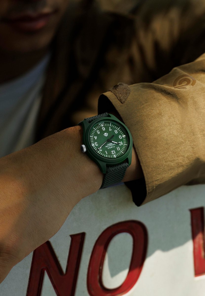Timex Expedition Northâ® Traprock Solar Kwarts Analoog Horloge Groente Case: 100% Recycled Material | Armband: 100% Recycled Material 40 mm TW2W71000AJ, TW2W71200AJ