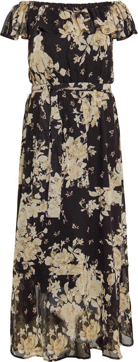 Faina Jurk zwarte bloem