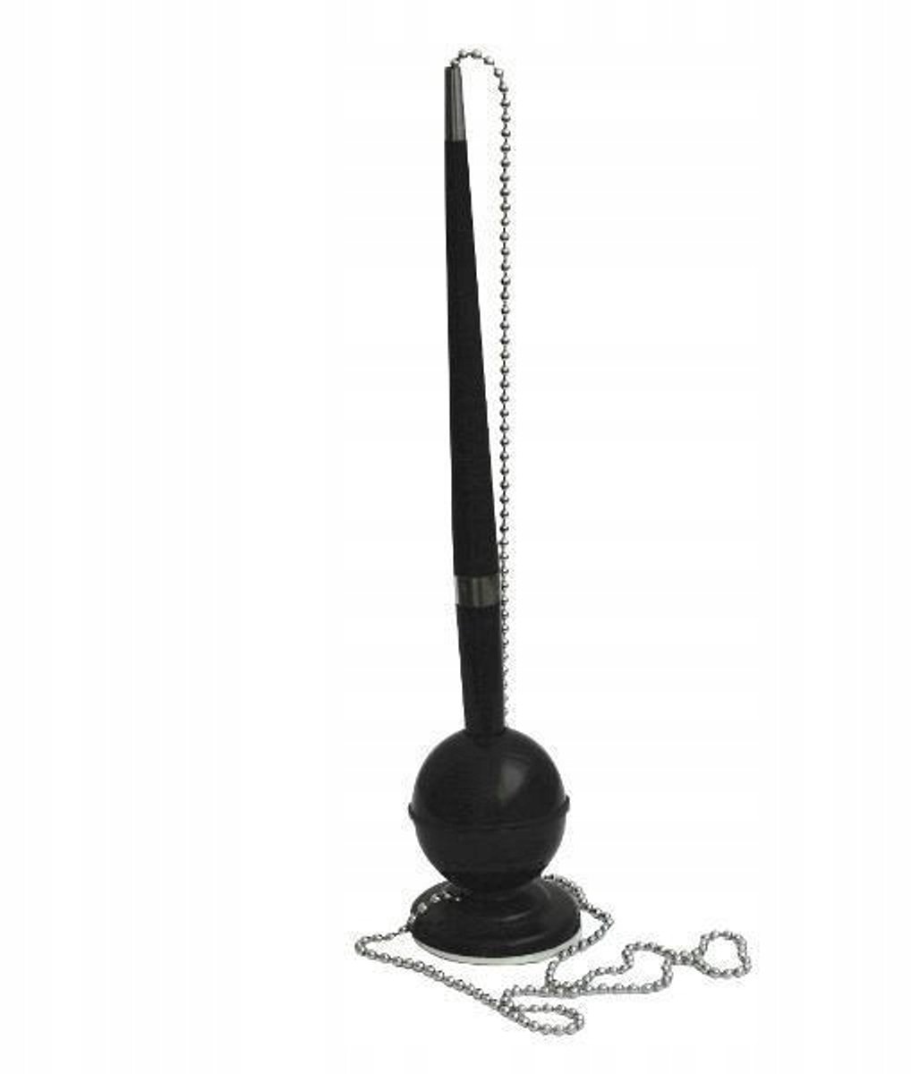 D.rect MT-10 Bureau Pen met Ketting, Blauwe Inkt, Zelfklevend