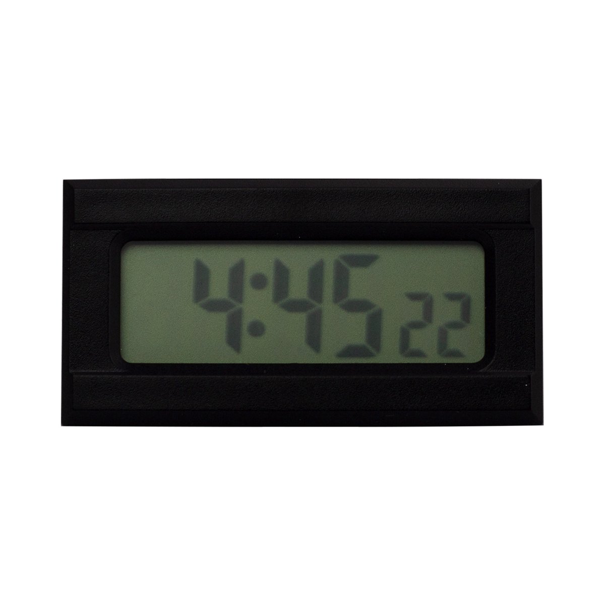 Radiogestuurde klokmodule, zwart, digitaal display, inbouwmaten: 48 x 23 x 13 mm, automatische omschakeling van zomer- naar wintertijd