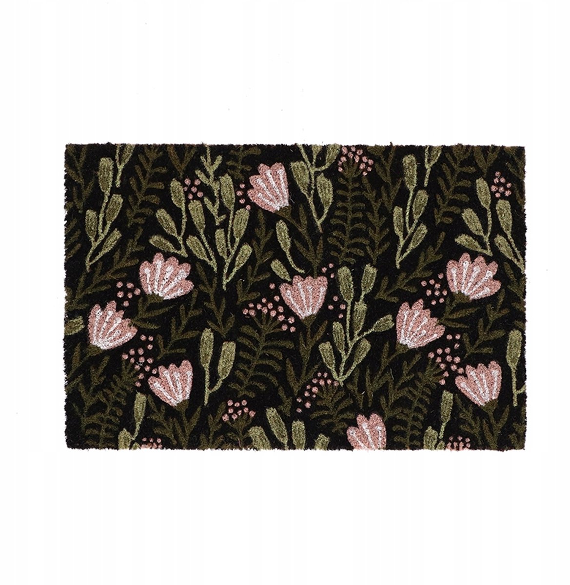 Esschert Design Kokosmat Bloemen 60x40 cm - Stijlvolle Deurmat voor Binnen & Buiten Multicolor