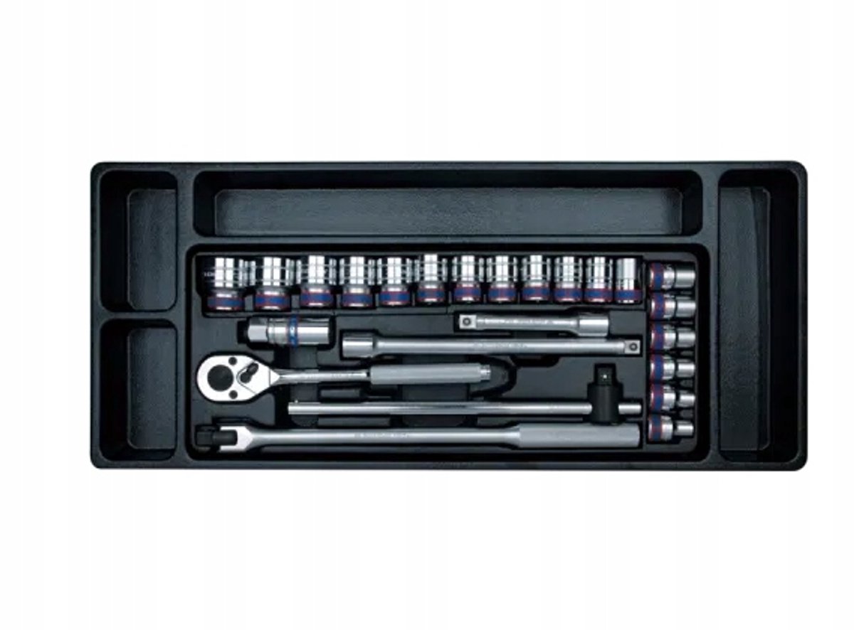 King Tony 24-delige 1/2" doppenset 10-32mm met toebehoren
