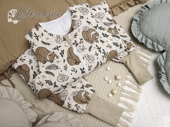 LaLoona Slaapzak voor baby's, 0,5 TOG, lichte babyzak, 100% katoen