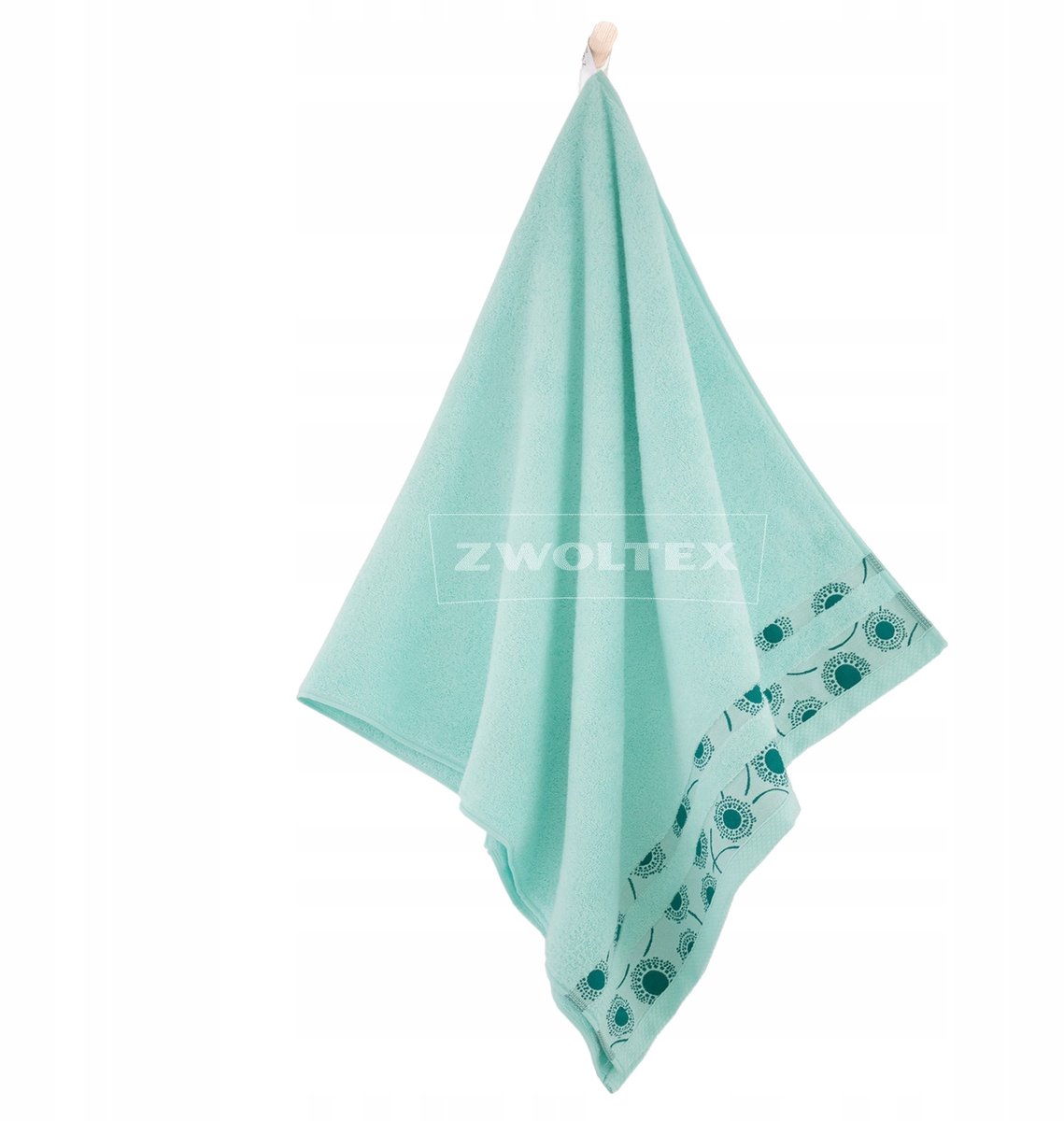 Zwoltex Handdoek Egyptisch Katoen 50x90cm Turkoois