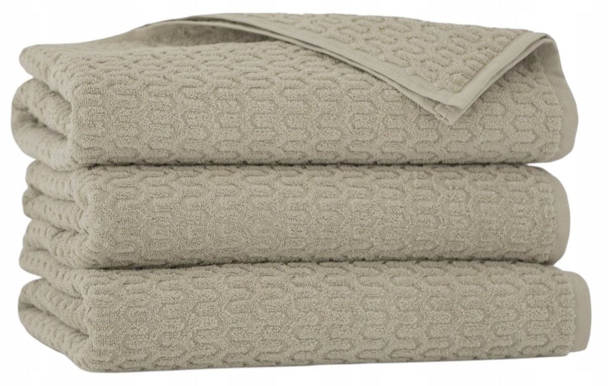 Zwoltex Badhanddoek Craft Beige 70x140cm 450g/m² Katoen