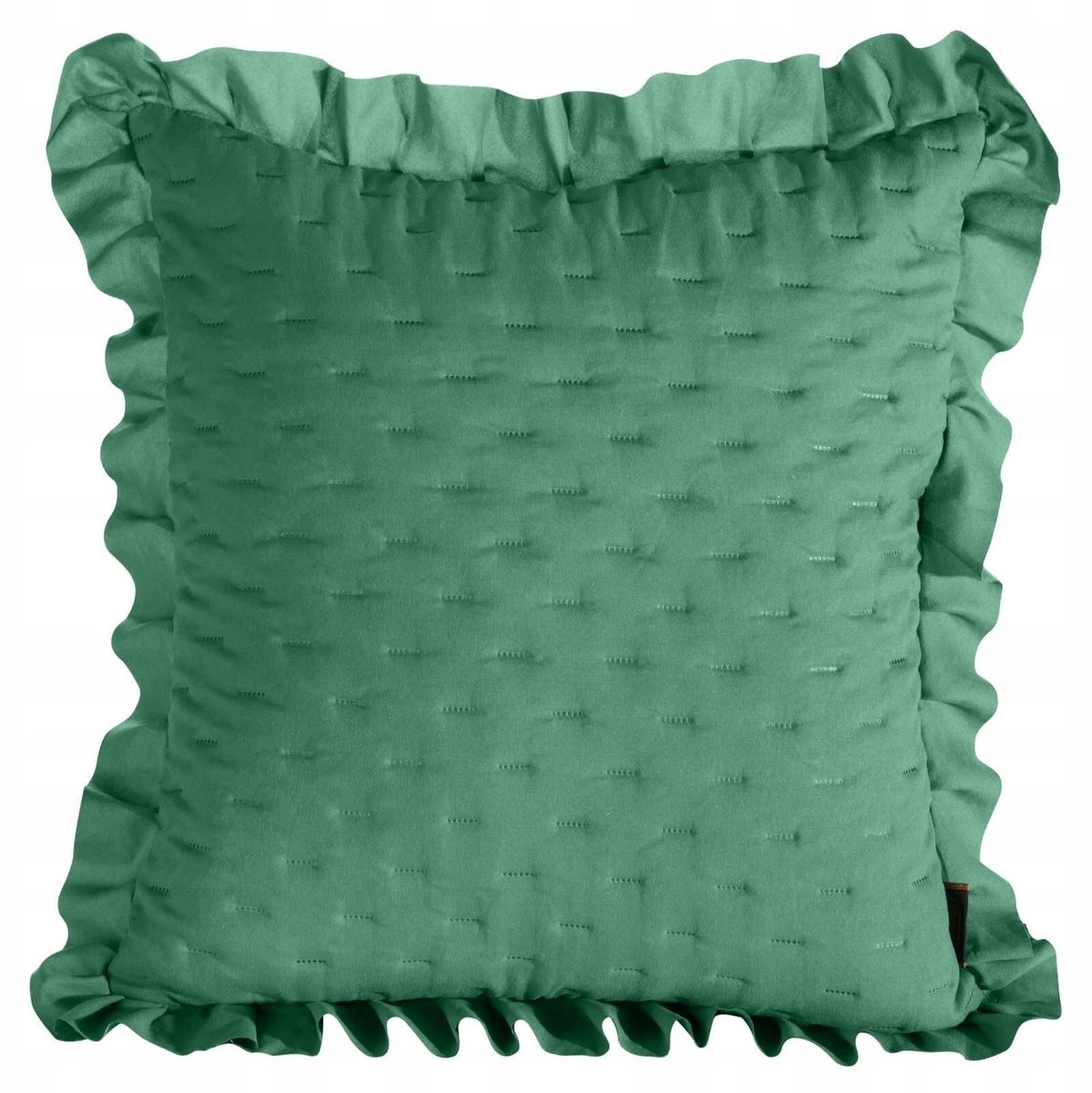 Decoratieve Kussensloop Libi Groen met Ruche 45x45cm
