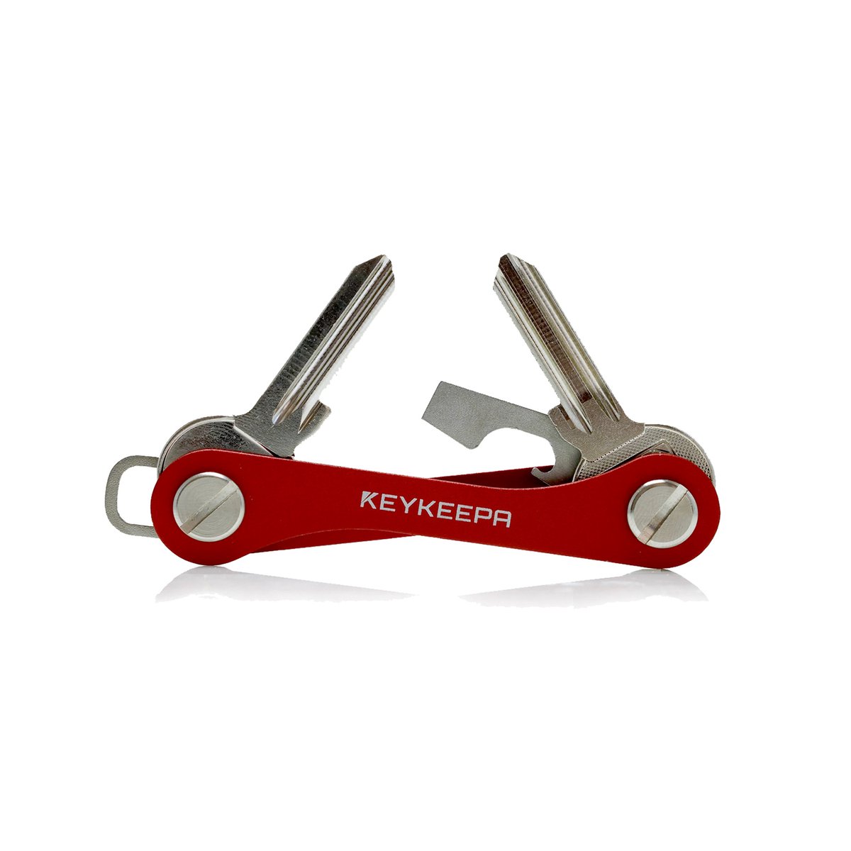 Keykeepa aluminium voor maximaal 12 sleutels, rood