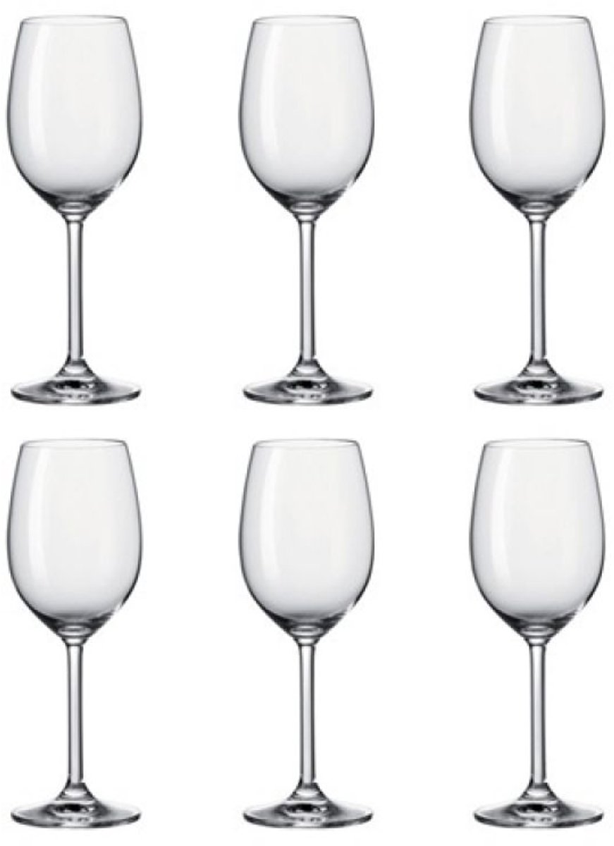 Bol.com Leonardo DAILY Witte wijnglas 370ml - set/6 aanbieding