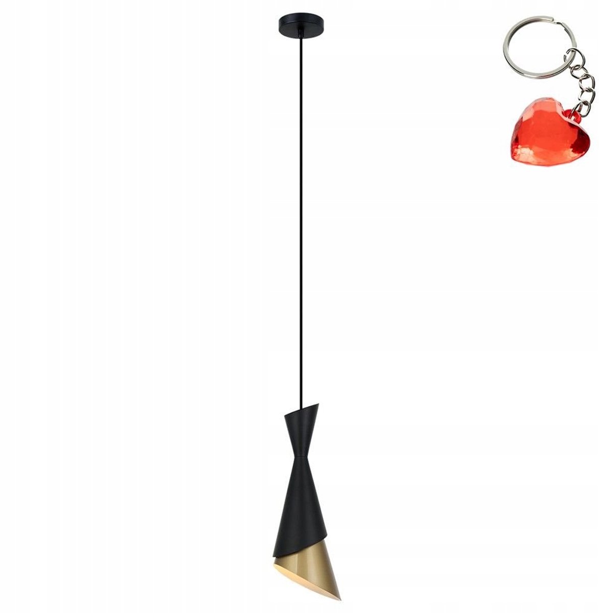 Malia Hanglamp Zwart/Goud E27 - Moderne Stiblls