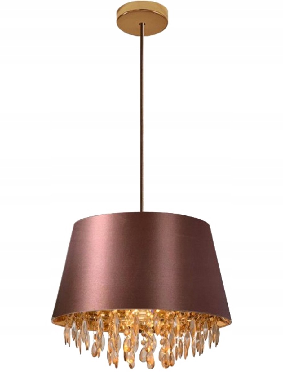 NESTO Hanglamp E27 40W Bruin Ø30cm - Stijlvolle Glamour Verlichting