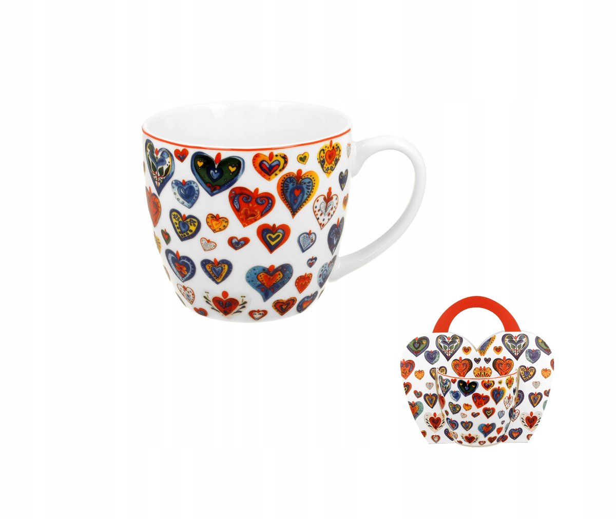 Kleurrijk Hart Mok 460 ml - Romantisch Design