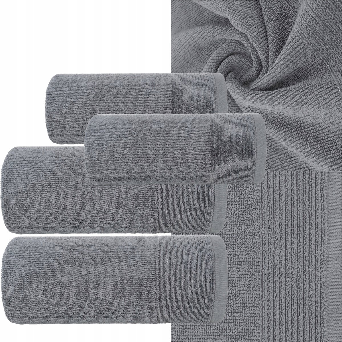 Luxe Katoenen Handdoekenset 4 Stuks - 50x90cm & 70x140cm - 500gsm