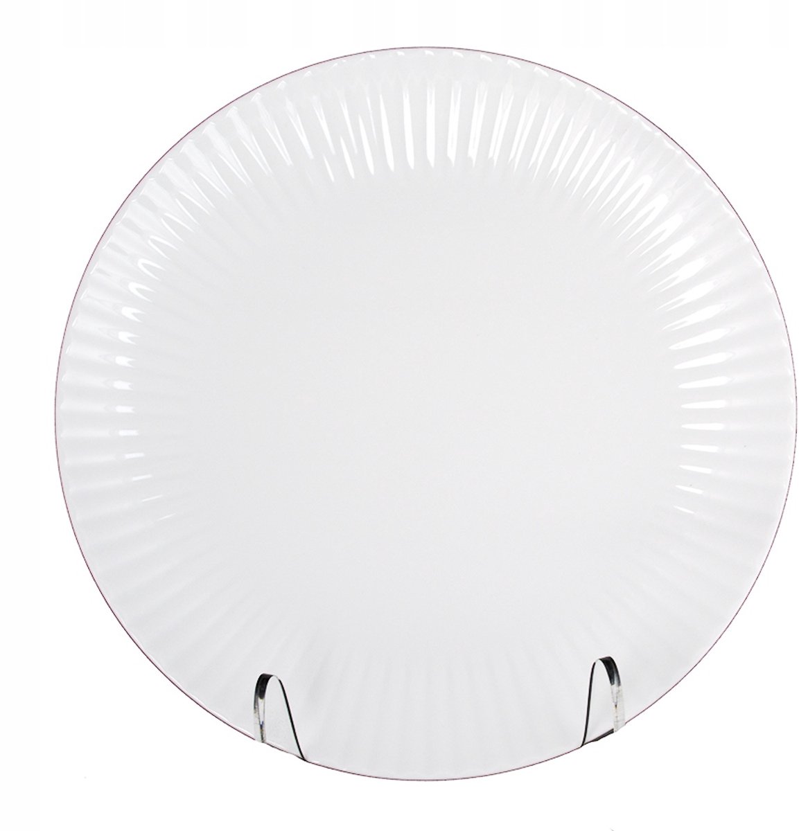 Lubiana Daisy witbord, 20,5 cm, porselein, vaatwasser/magnetron