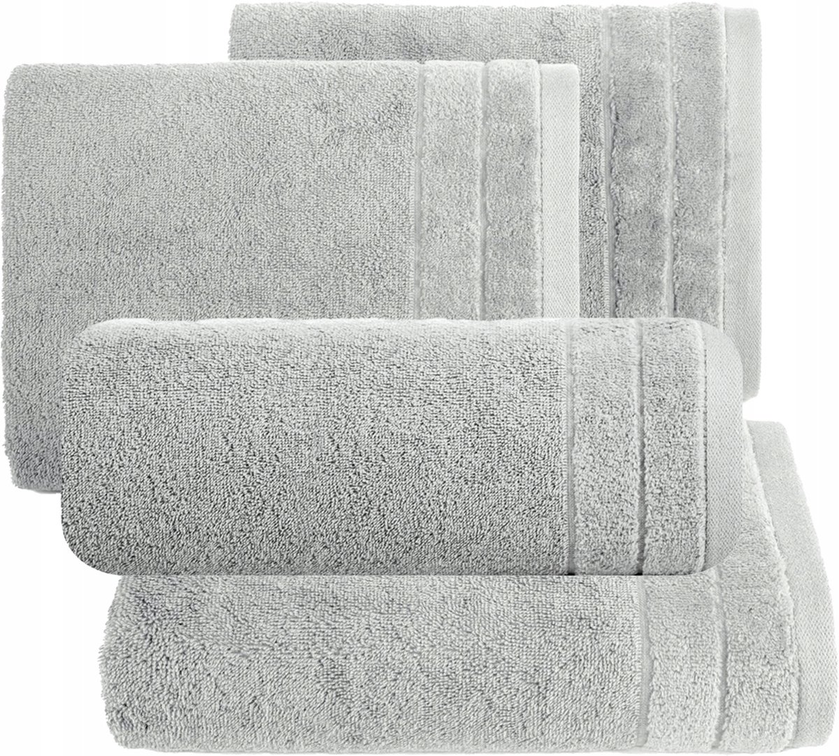 Stalen Handdoekset: 2x 70x140cm & 2x 50x90cm, 500g Katoen