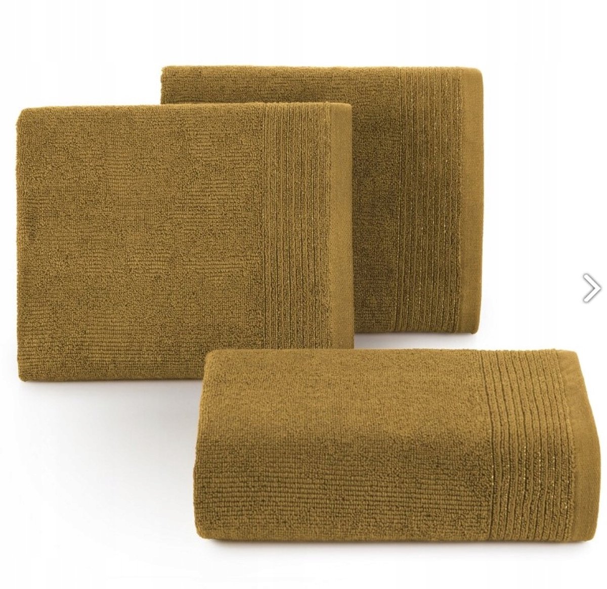 Lari Badhanddoek 30x50cm Honingkleur 500g/m² met Borduursel
