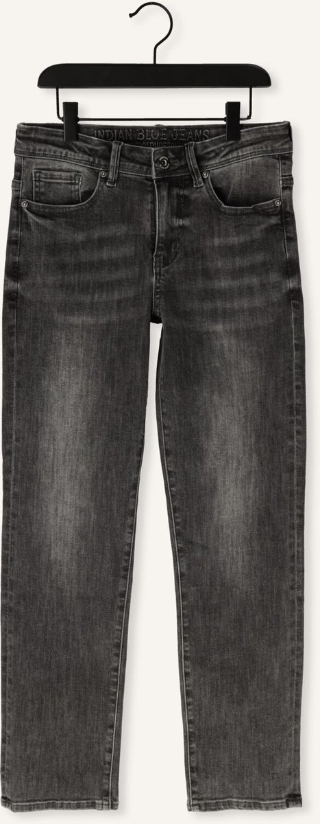 Indian Blue Jeans 2555 Wide Straight Black Jeans Jeans Jongens - Broek - Antraciet - Maat 122