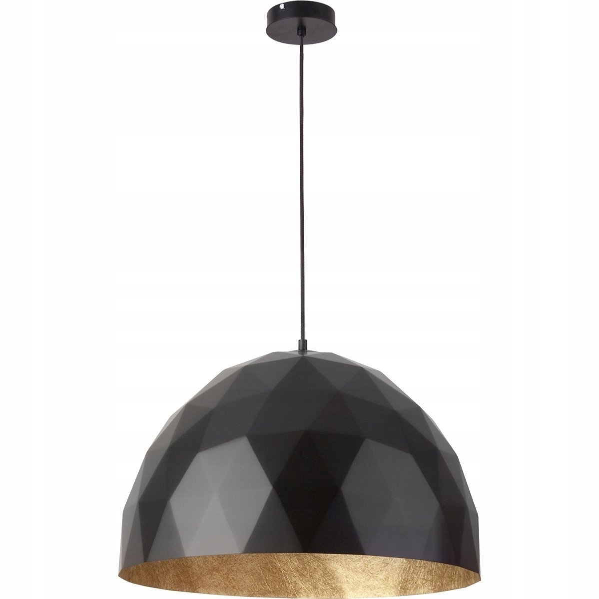 Sigma Diament L Hanglamp Zwart/Goud E27 60W