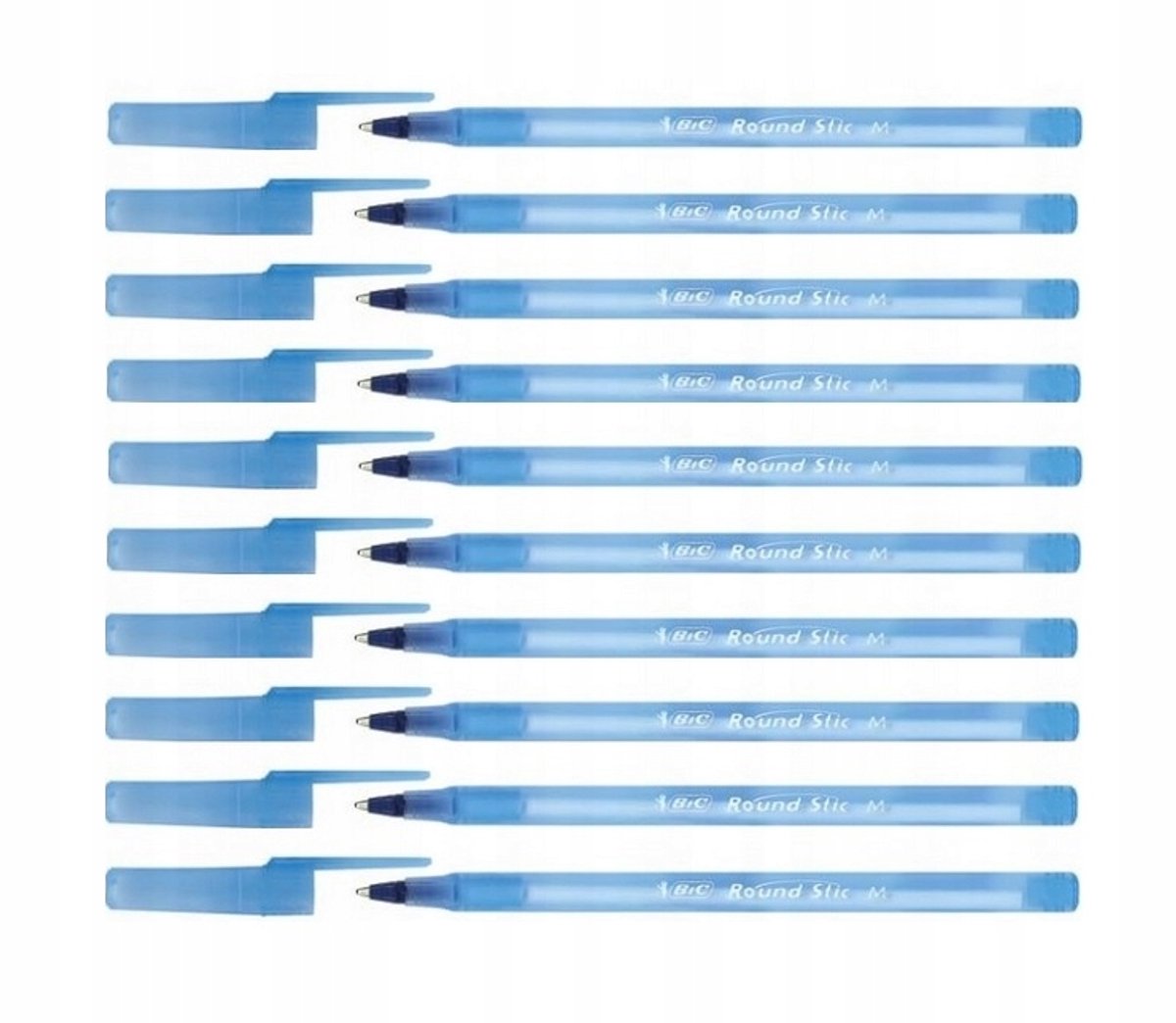 BIC Round Stic Classic Medium Blauwe pennen (10 stuks)