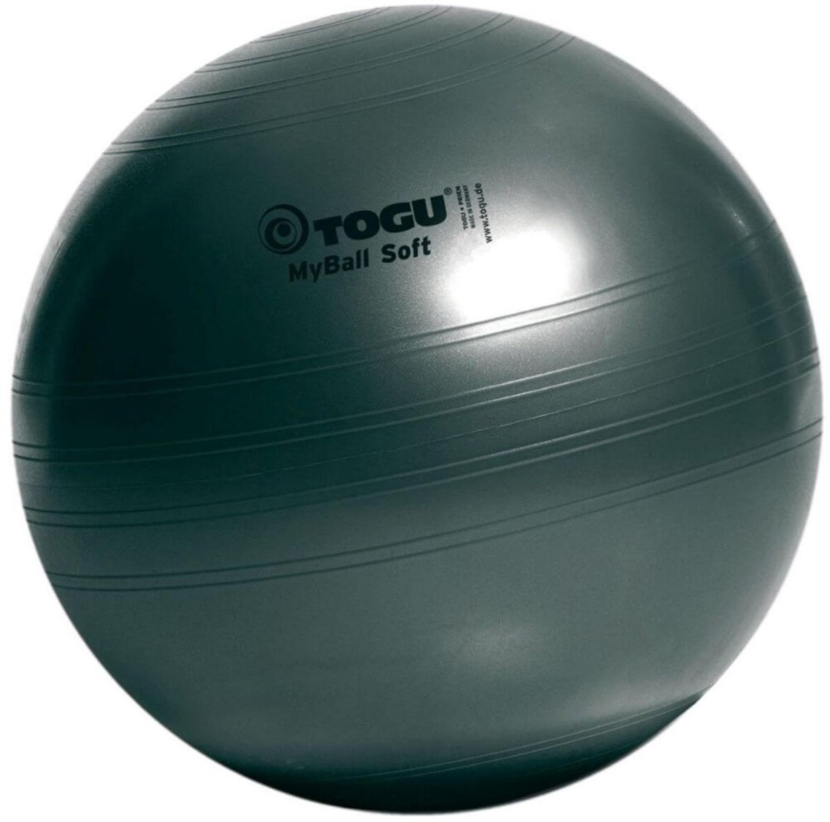 TOGU Bodybal Soft - 55 cm - antraciet- trainings bal - fitness bal