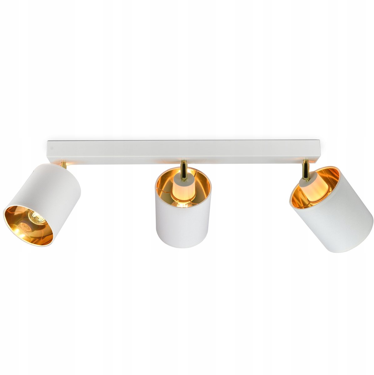 Moderne plafondlamp met 3 gouden tinten - Wit en goud