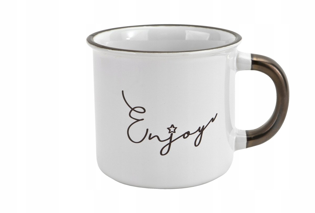 Porseleinen Mok Cool Enjoy 350 ml - Stijlvol en Ruim
