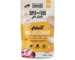 Mac’s Kattenvoer Natvoer Maaltijdzakjes - Kip, eend en Garnalen - 12 x 100g