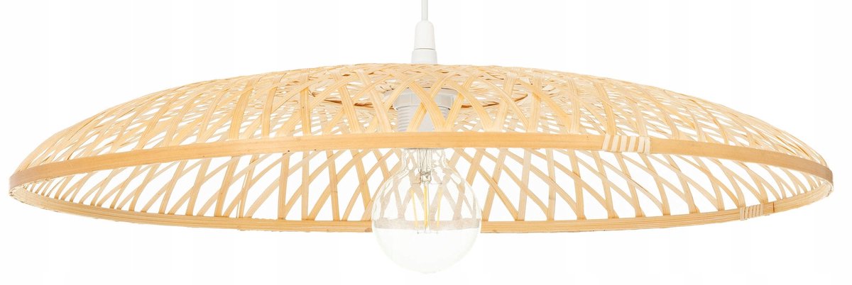 Boho bamboe hanglamp 60cm - Natuurlijke sfeer