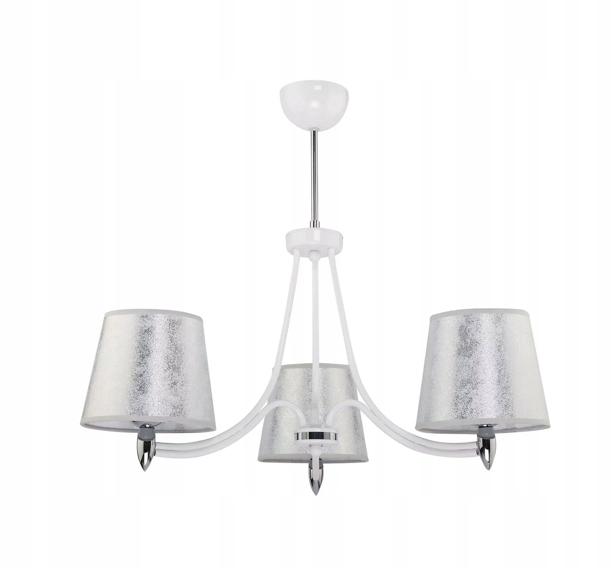 Oskar 3-lichts Witte Hanglamp E27 - Stijlvol en Elegant