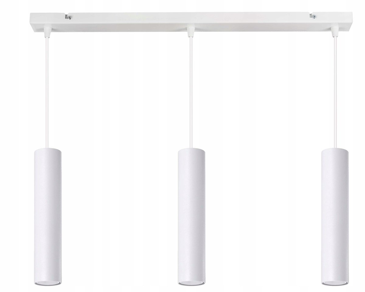Hanglamp Tuba 3x GU10 - Wit - In hoogte verstelbaar