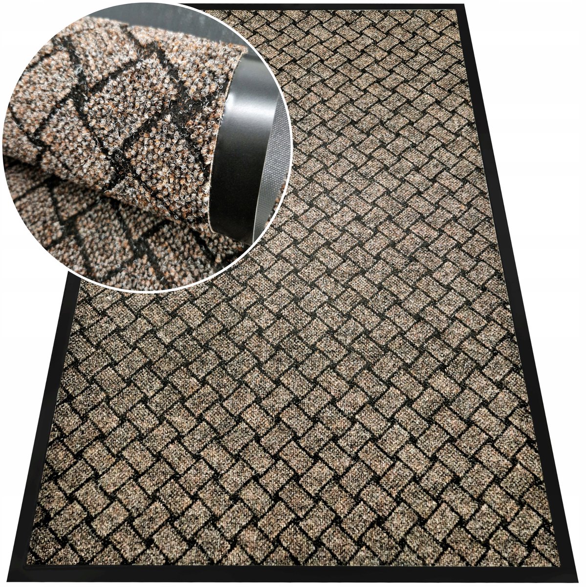 Deurmat 80x120 cm Beige - Antislip & Slijtvast