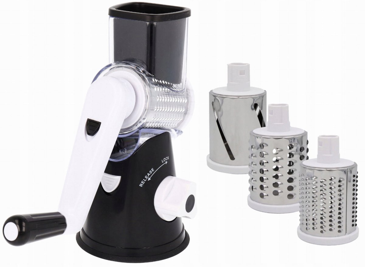 BRUNBESTE 3-in-1 Trommelrasp – Voor Groenten, Kaas & Noten