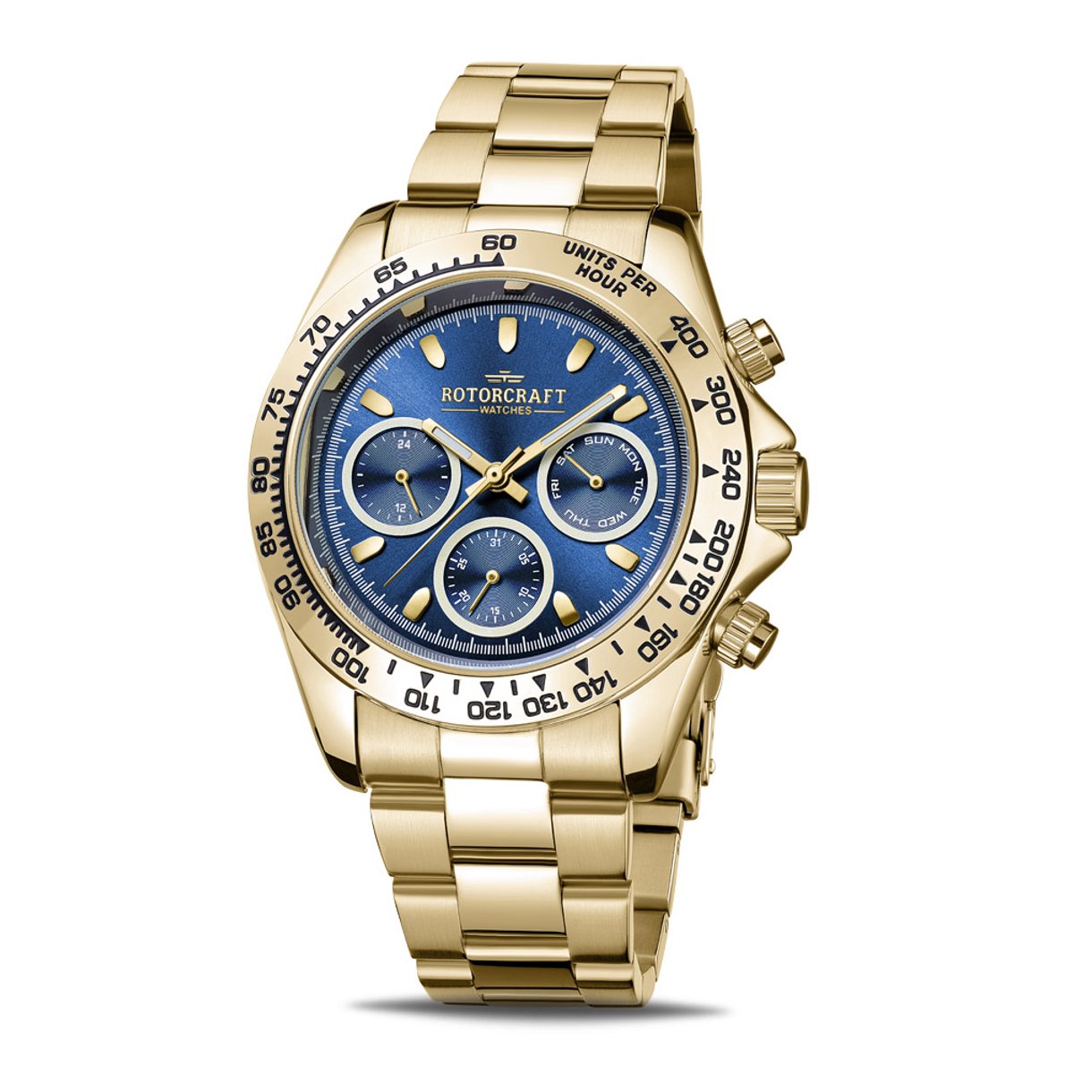 Rotorcraft - Heren Horloge Cargo - Goud