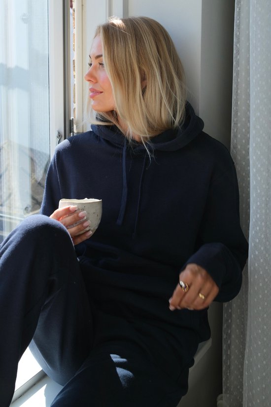 Sweat à capuche essentiel - Bleu marine