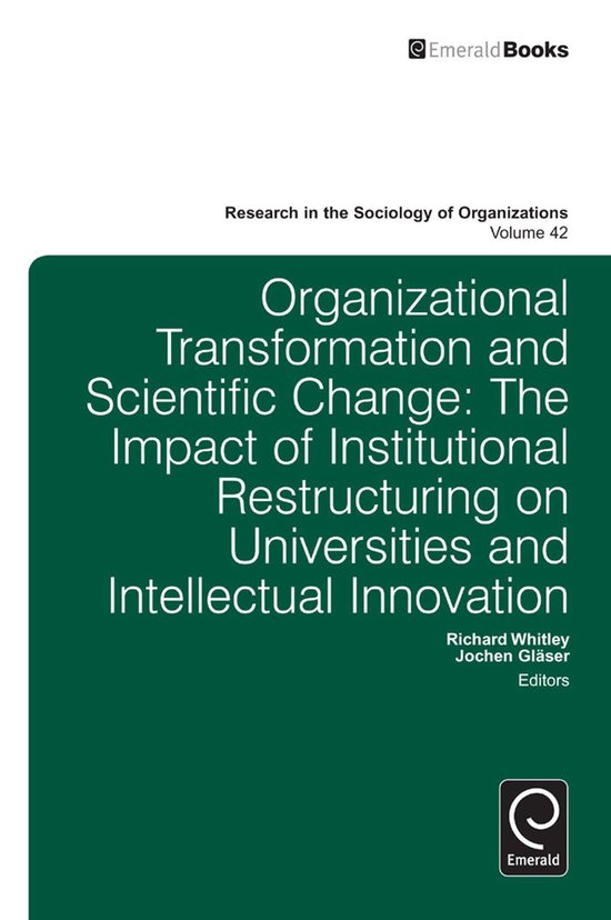Research in the Sociology of Organizations 42 - Organisation ... - cover