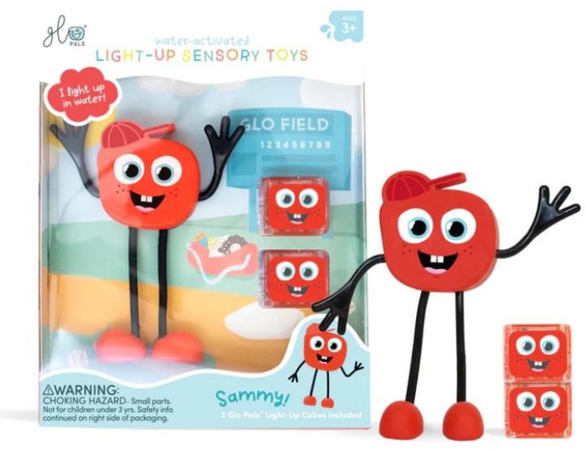 Glo Pals Sammy, Light Up Cubes, Characters, Rood, 1+2 stuks