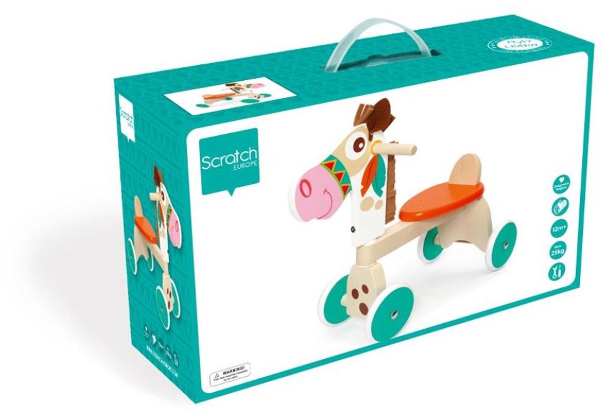 Scratch Loopfiets Pony - Loopfiets - Jongens en meisjes - Multicolor